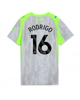 Billige Fotballdrakt Manchester City Rodri Hernandez #16 Replika Tredjedrakt Dame 2025-26 Kortermet